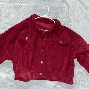 Maroon Corduroy Jacket